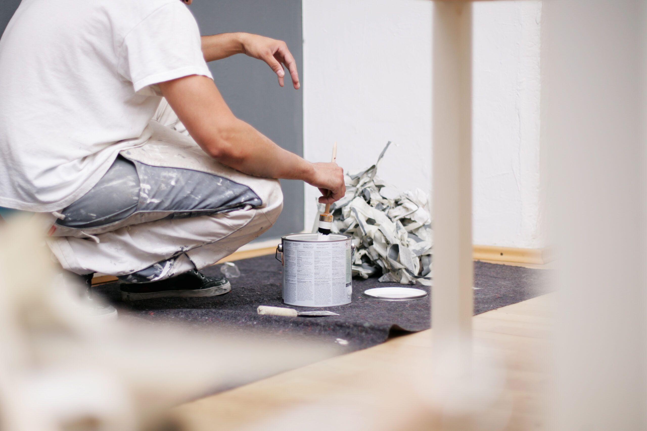 Maler Bei Der Arbeit